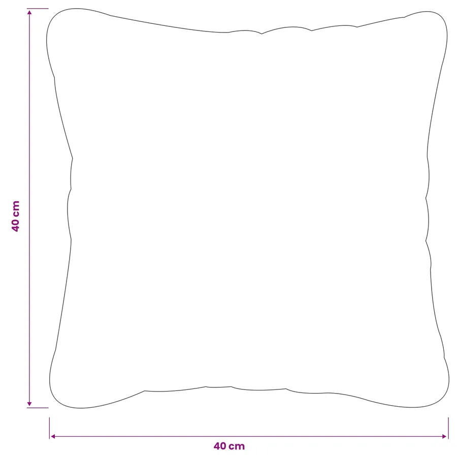 Housse de coussin 12 pcs HEERLEN Marron 40 x 40 cm - 8