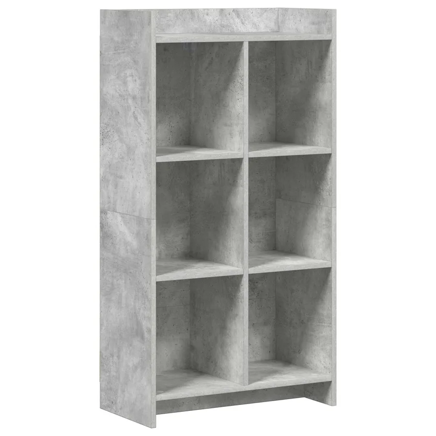 Bibliothèque Gris Béton 59 x 30 x 111 cm Bois d'ingénierie - 2