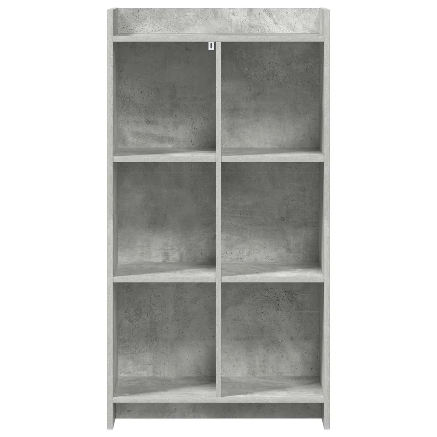 Bibliothèque Gris Béton 59 x 30 x 111 cm Bois d'ingénierie - 4