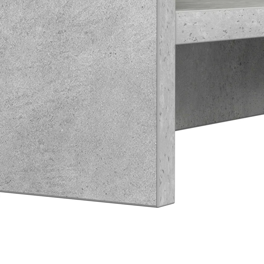 Bibliothèque Gris Béton 59 x 30 x 111 cm Bois d'ingénierie - 7