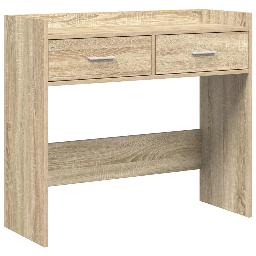 Table console Chêne Sonoma 90 x 35 x 80 cm Bois d'ingénierie