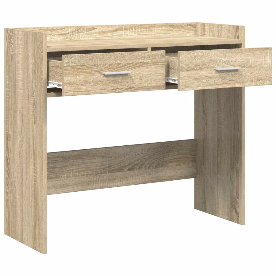 Table console Chêne Sonoma 90 x 35 x 80 cm Bois d'ingénierie - 3
