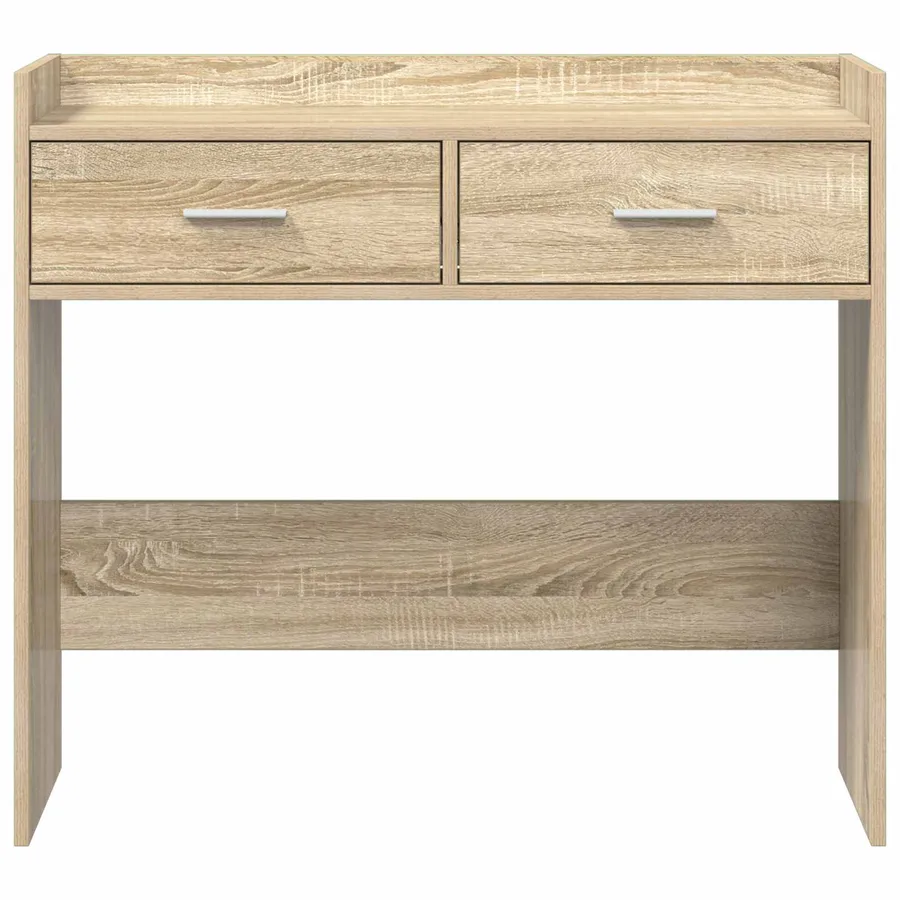 Table console Chêne Sonoma 90 x 35 x 80 cm Bois d'ingénierie - 4