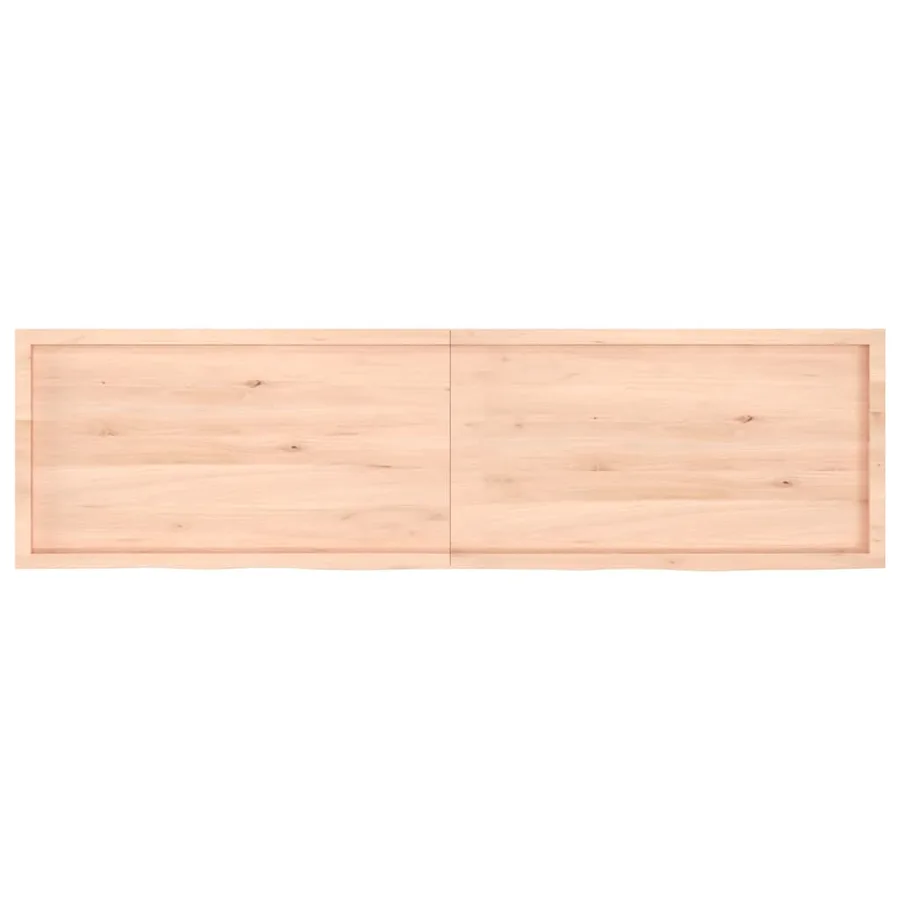 Étagère murale 220x60x(2-6) cm bois de chêne massif non traité - 2