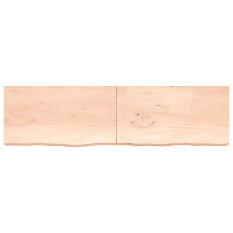 Étagère murale 220x60x(2-6) cm bois de chêne massif non traité - 3