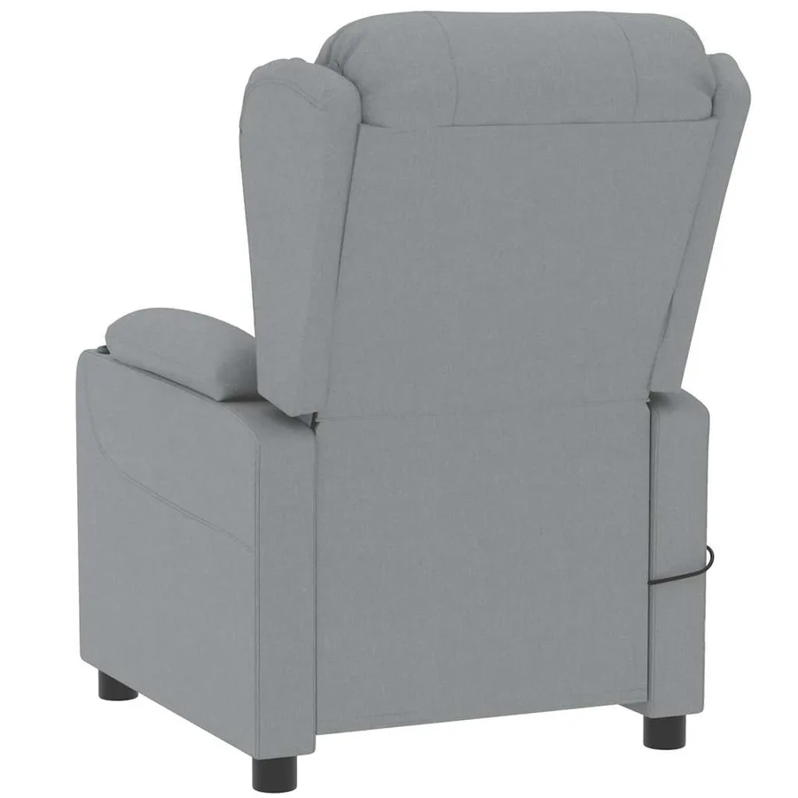Fauteuil de massage Gris clair Tissu - 5