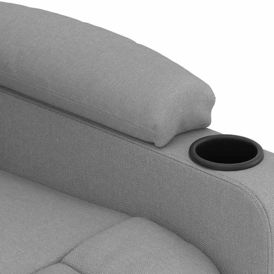 Fauteuil de massage Gris clair Tissu - 8