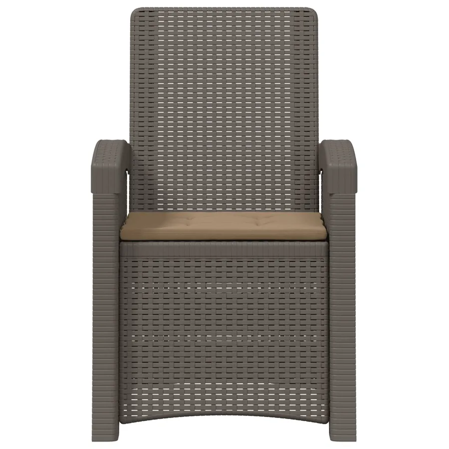 Chaise de jardin inclinable imitant le rotin 2 pcs PP - 103