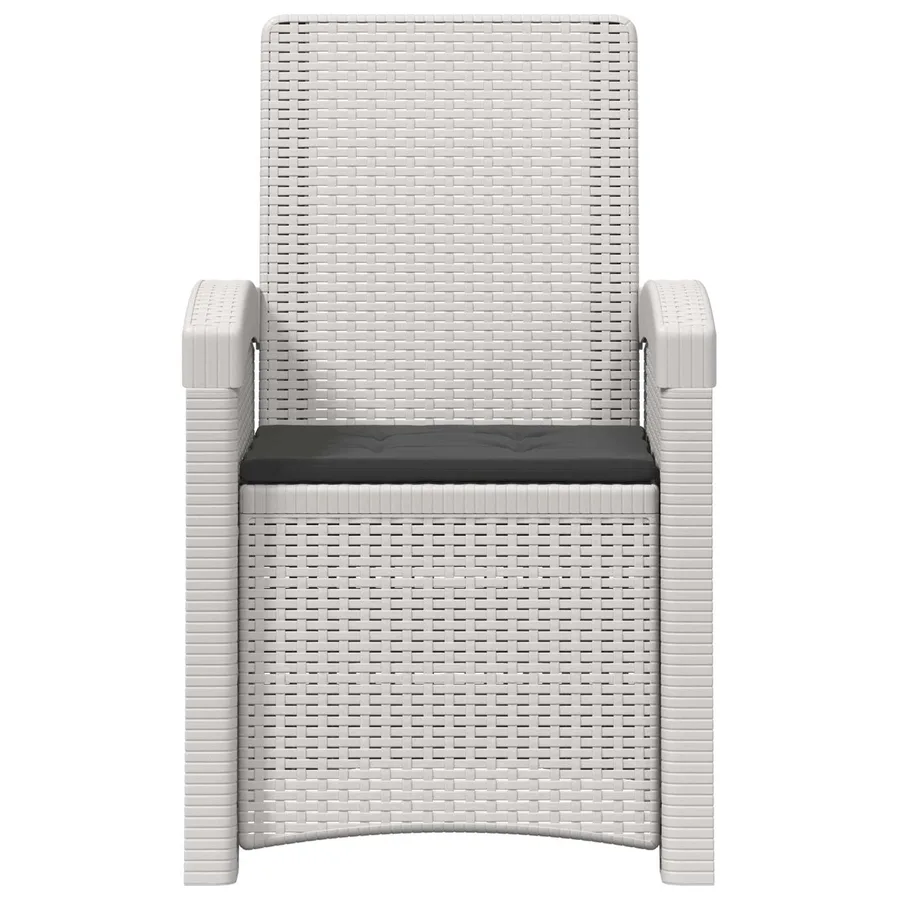 Chaise de jardin inclinable imitant le rotin 2 pcs PP - 70