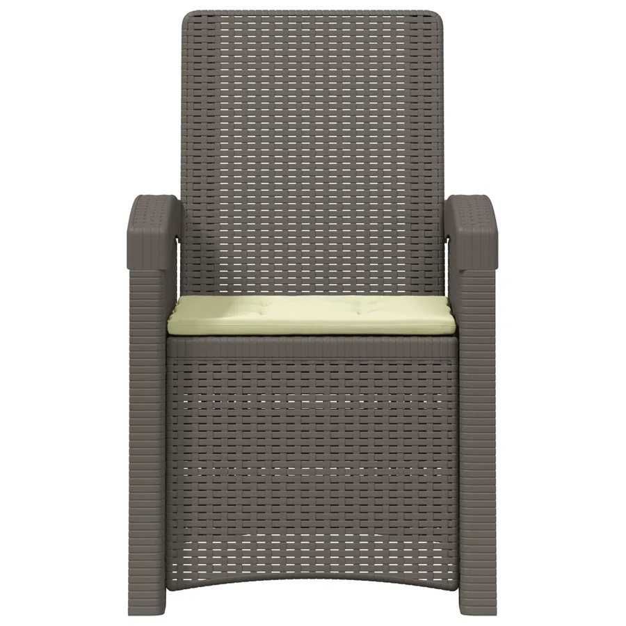 Chaise de jardin inclinable imitant le rotin 2 pcs PP - 92