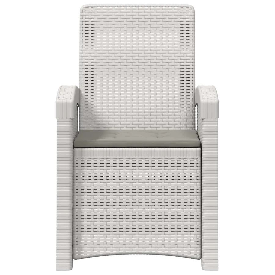 Chaise de jardin inclinable imitant le rotin 2 pcs PP - 5