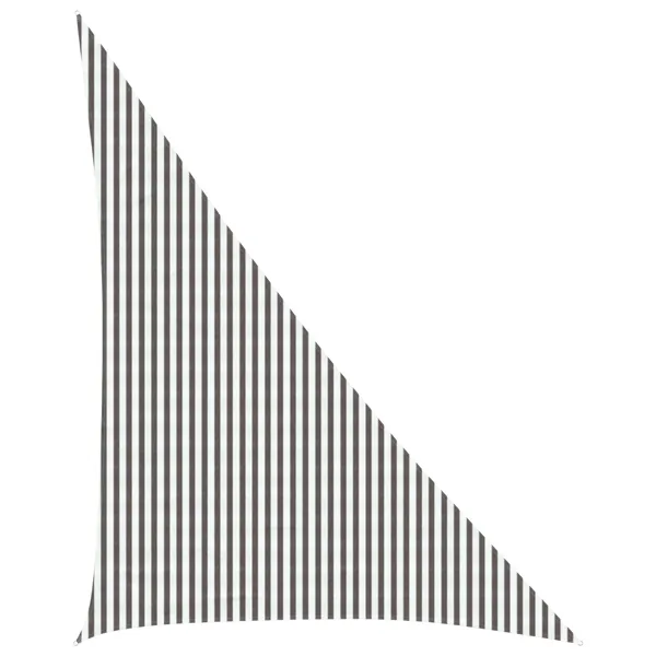 Voile d'ombre Gris clair et blanc 4 x 5 x 6,8 m HDPE
