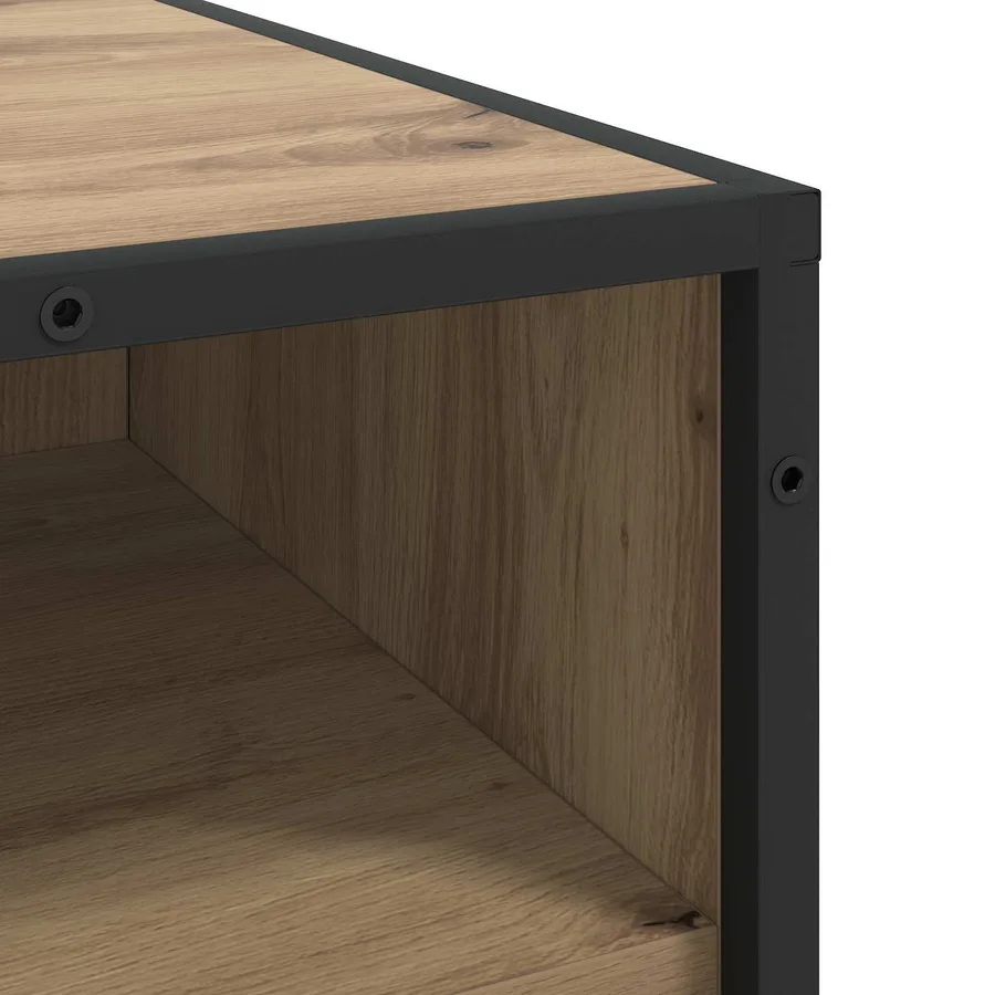 Armoire à tiroirs 4-Tiroir Chêne artisanal 70 x 41 x 83,5 cm - 5