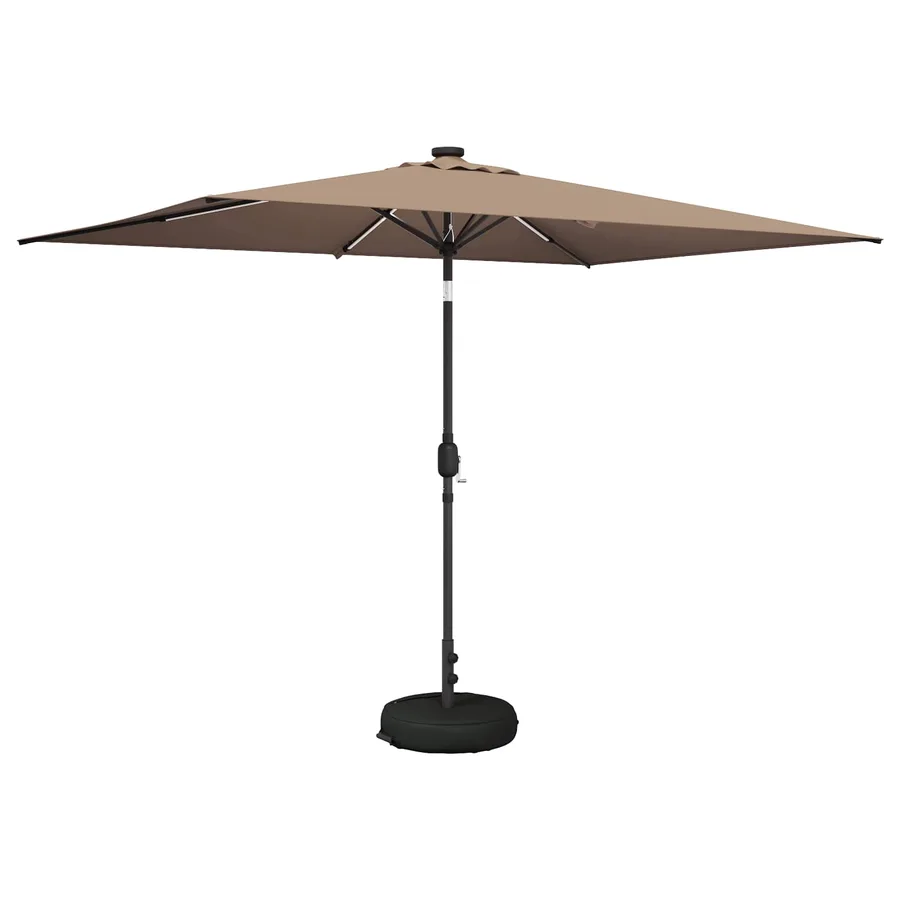Parasol de jardin avec lumières LED et base 200 x 300 cm - 2