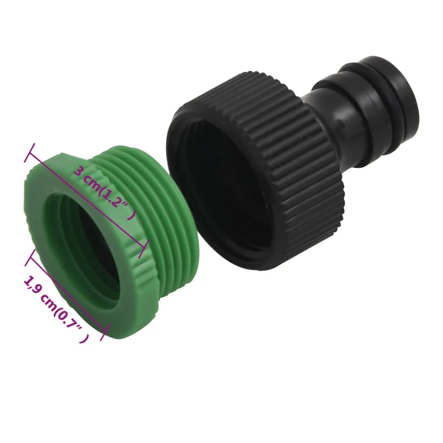 Tuyau d'arrosage avec jeu de raccords vert 0,5" 10 m PVC - 13
