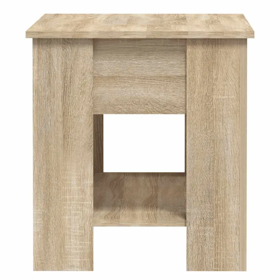Table basse chêne sonoma 101x49x52 cm bois d'ingénierie - 6