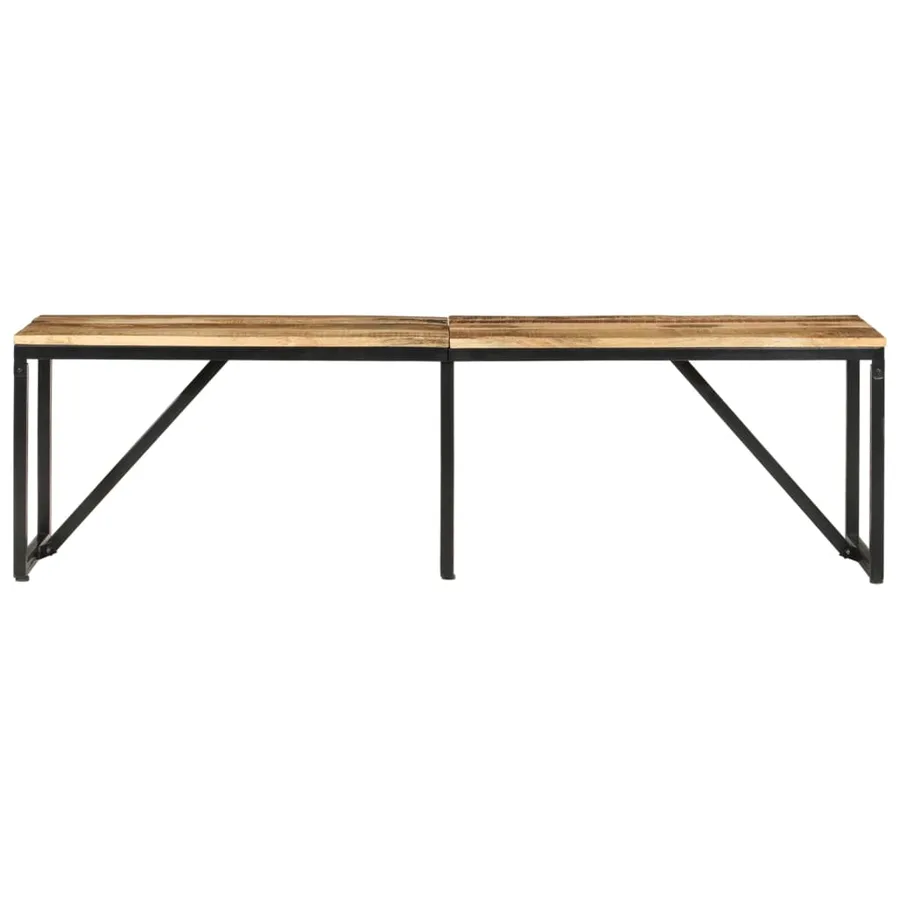 Banc 160x35x46 cm bois massif de manguier - 2
