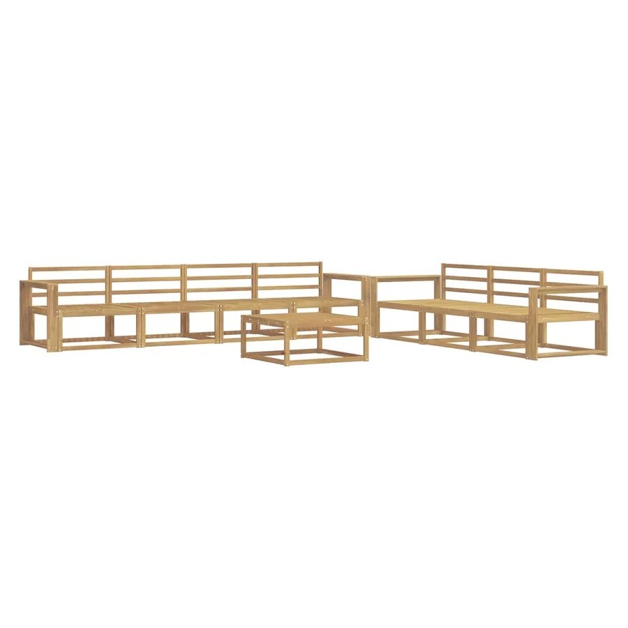 Ensemble de canapés d'extérieur 8 pcs Blanc - 2