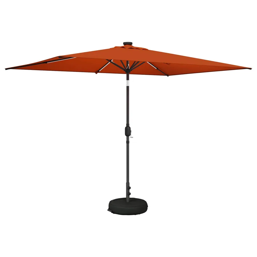 Parasol de jardin avec lumières LED et base 200 x 300 cm - 2