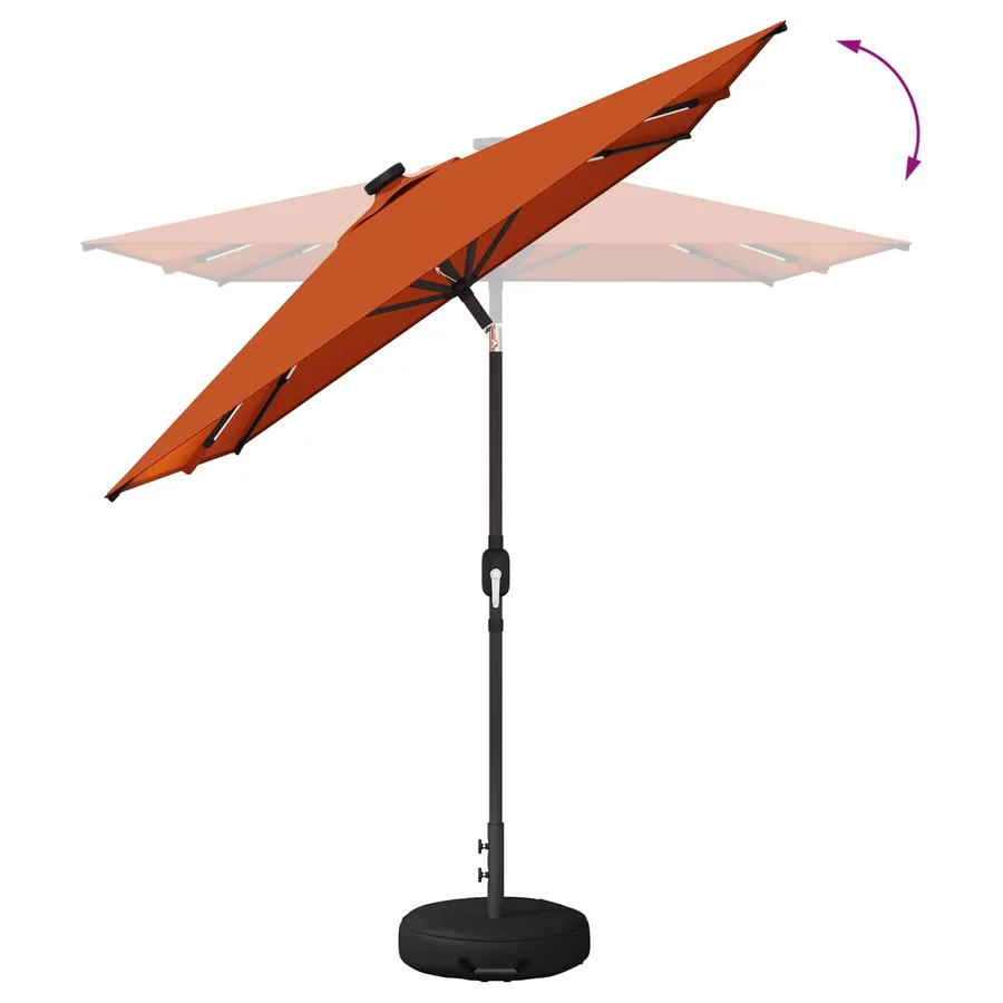 Parasol de jardin avec lumières LED et base 200 x 300 cm - 9