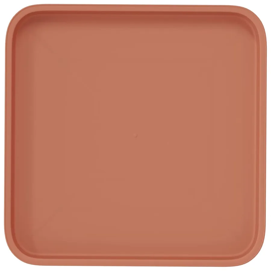 Plateau carré à fleurs 6 pcs Rouge brique 32 x 32 x 2,5 cm - 7