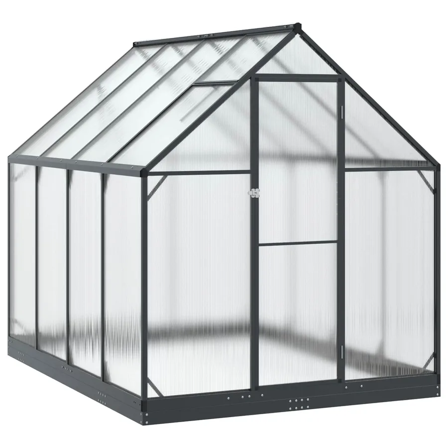 Serre de jardin avec porte Anthracite 183,5 x 243,5 x 207 cm - 2