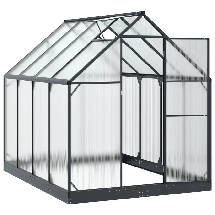 Serre de jardin avec porte Anthracite 183,5 x 243,5 x 207 cm - 3