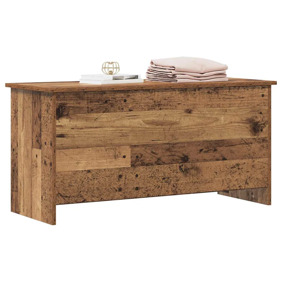 Coffre de rangement avec stockage Bois ancien 100 x 40 x 50 cm - 3