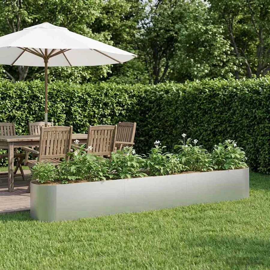 Jardin surélevé Acier galvanisé 280 x 40 x 40 cm