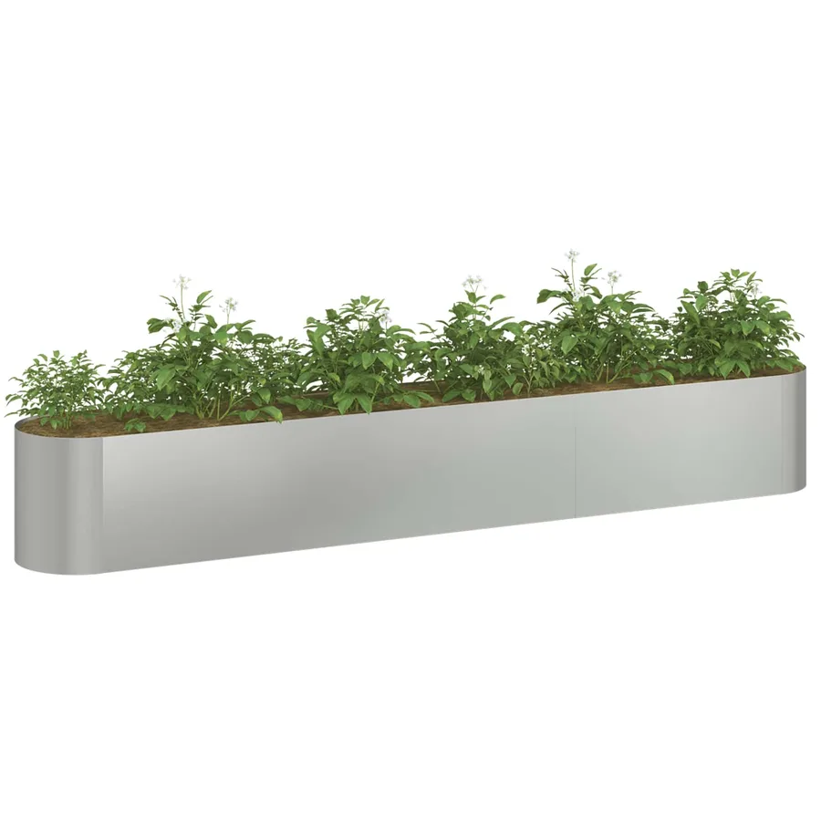 Jardin surélevé Acier galvanisé 280 x 40 x 40 cm - 3