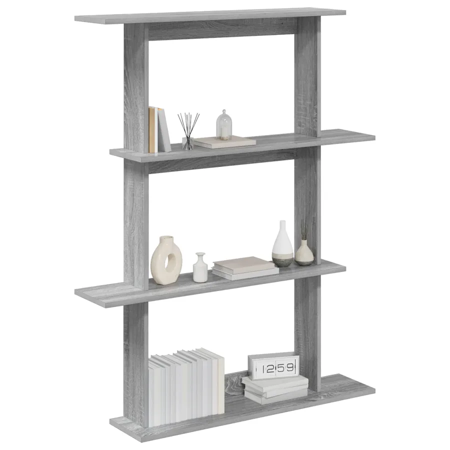 Étagère Murale Sonoma gris 100 x 20 x 126 cm Bois d'ingénierie - 2
