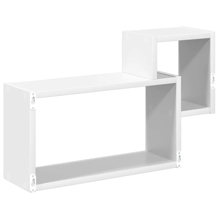 Étagère Murale Montage mural Blanc 55 x 15 x 35 cm - 5