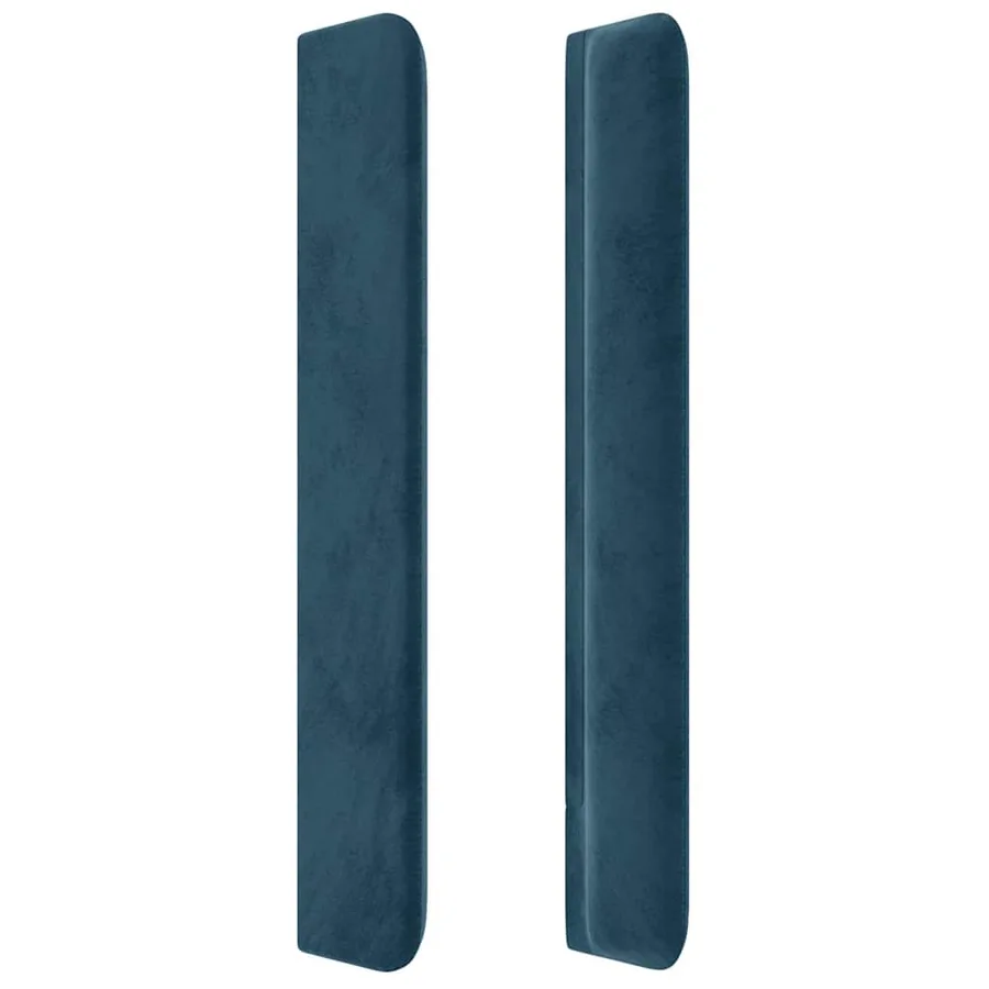 Tête de lit à LED Bleu foncé 83x16x118/128 cm Velours - 5