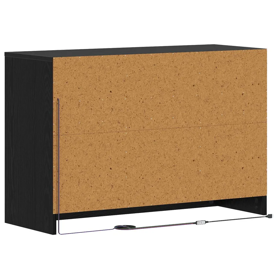 Meuble TV 91 x 34 x 61 cm Chêne noir Bois d'ingénierie - 4