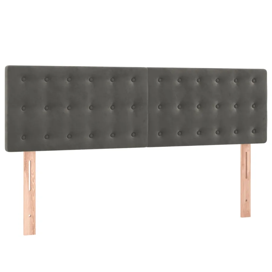 Sommier à lattes de lit avec matelas LED Gris foncé 140x200 cm - 7