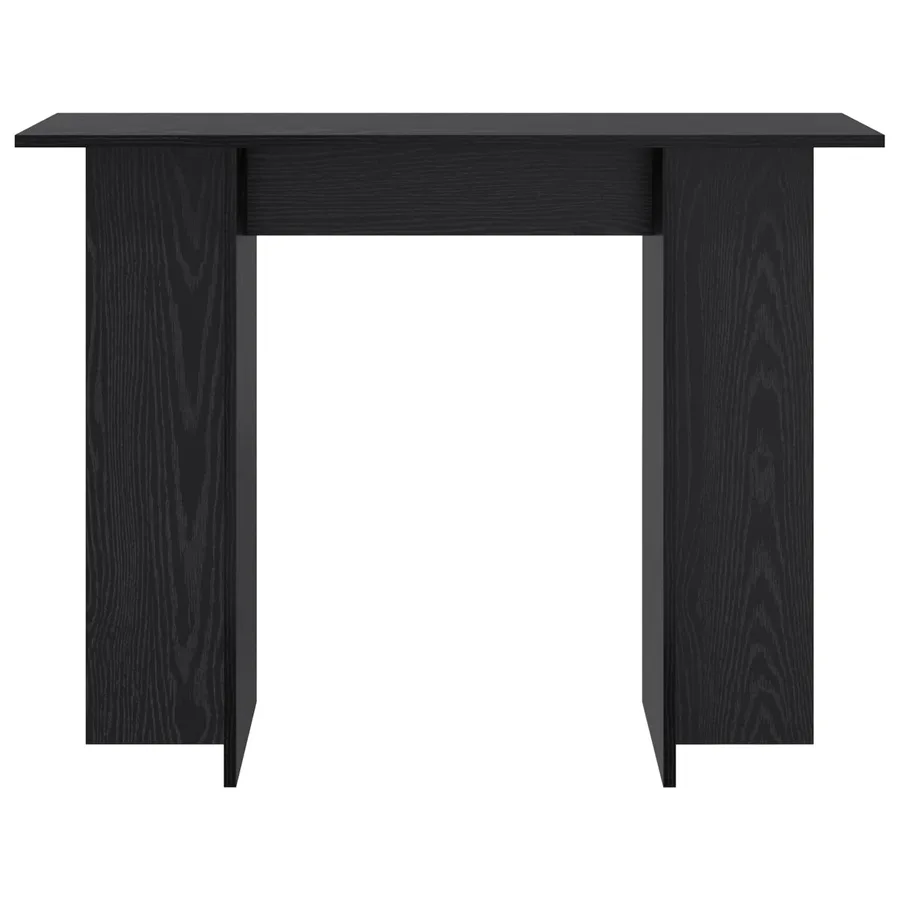 Table console Chêne noir 100 x 30 x 75 cm Bois d'ingénierie - 5