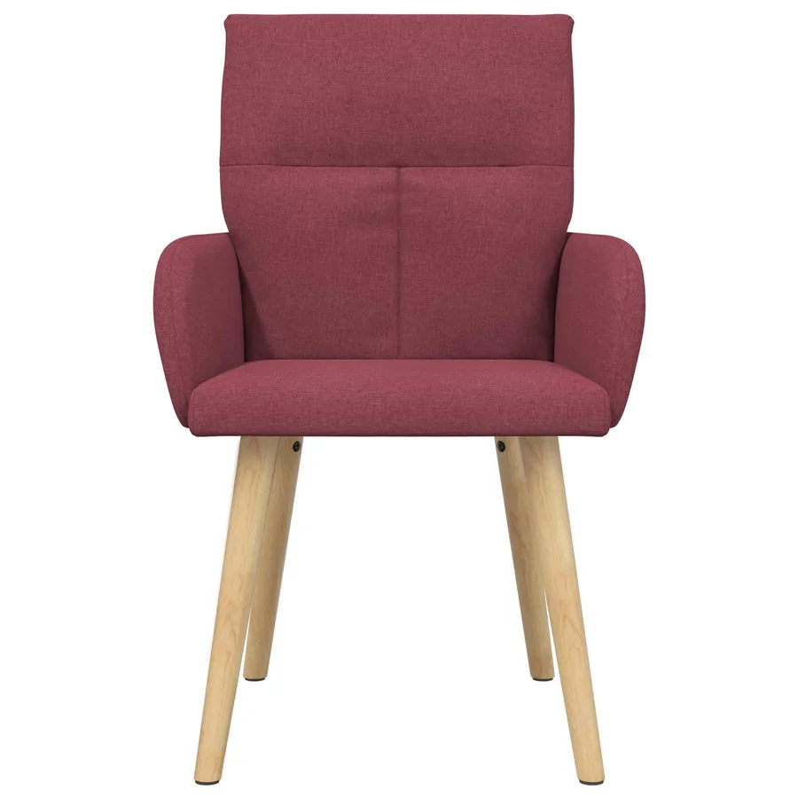 Chaises de salle à manger 6 pcs Tissu Bordeaux 60 x 56 x 96 cm - 3