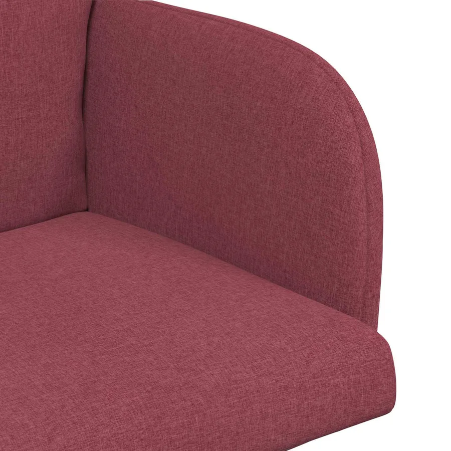 Chaises de salle à manger 6 pcs Tissu Bordeaux 60 x 56 x 96 cm - 6