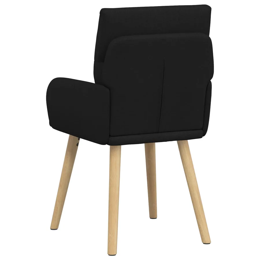 Chaises de salle à manger 2 pcs Tissu Noir 60 x 56 x 96 cm - 5