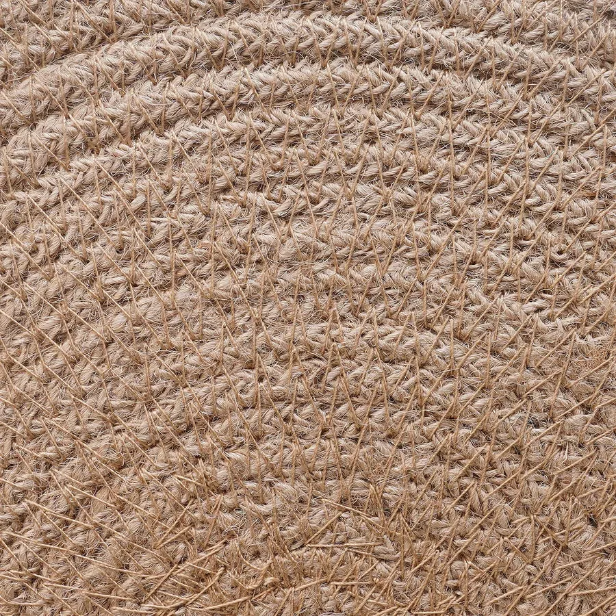 Placemets en jute 4 pcs Naturel et Blanc Ø 30 cm - 4