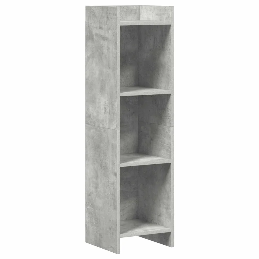 Bibliothèque Gris Béton 30 x 30 x 111 cm Bois d'ingénierie - 2
