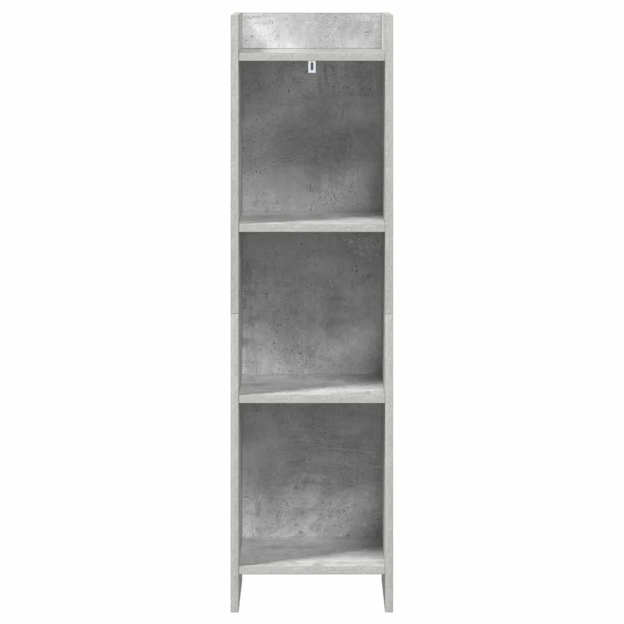 Bibliothèque Gris Béton 30 x 30 x 111 cm Bois d'ingénierie - 4