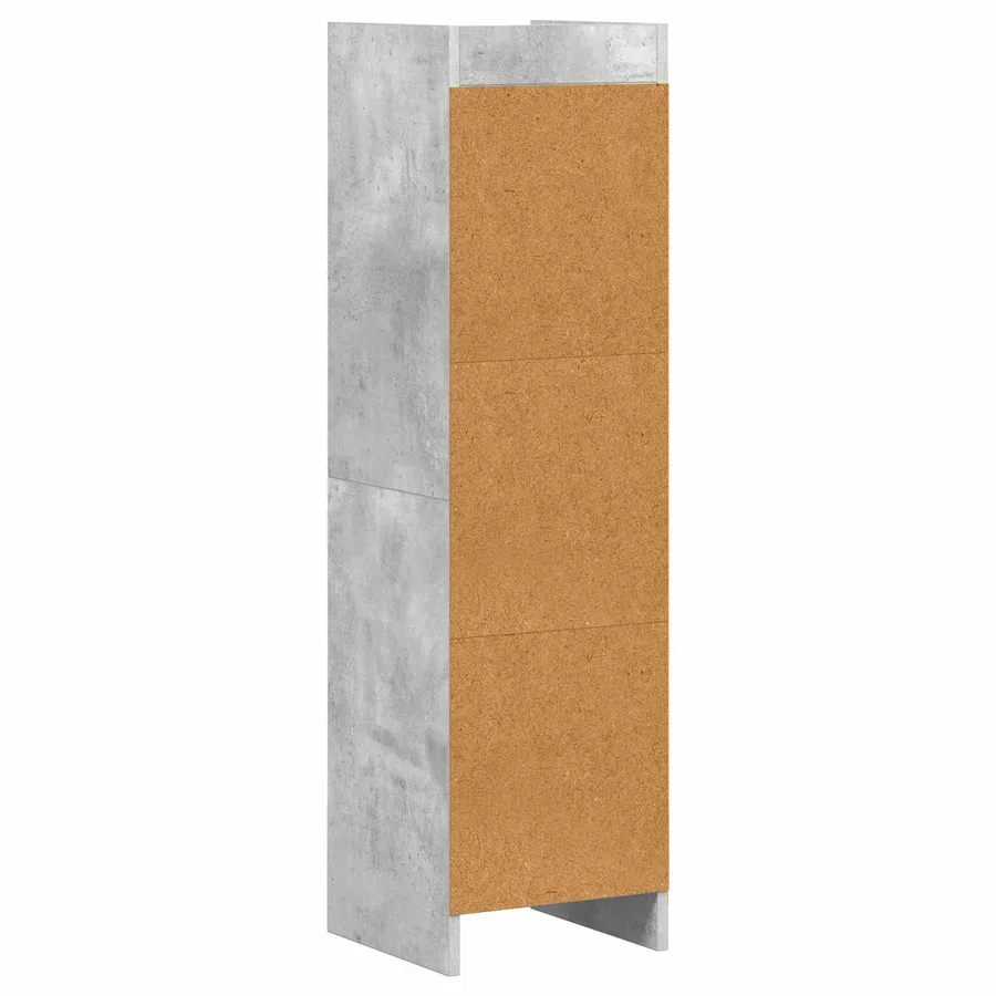 Bibliothèque Gris Béton 30 x 30 x 111 cm Bois d'ingénierie - 6
