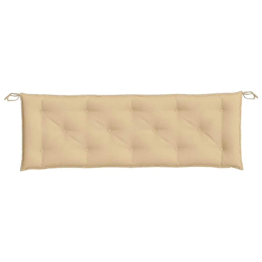 Coussins de banc de jardin lot de 2 beige mélangé tissu - 6