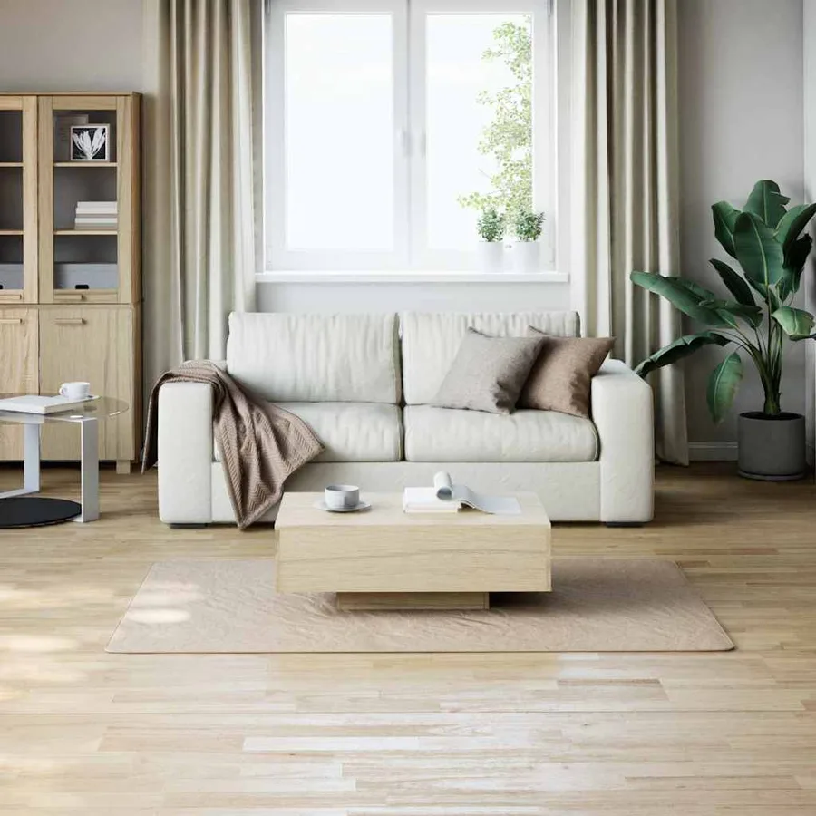 Tapis shaggy beige 120x183 cm polyester - 3