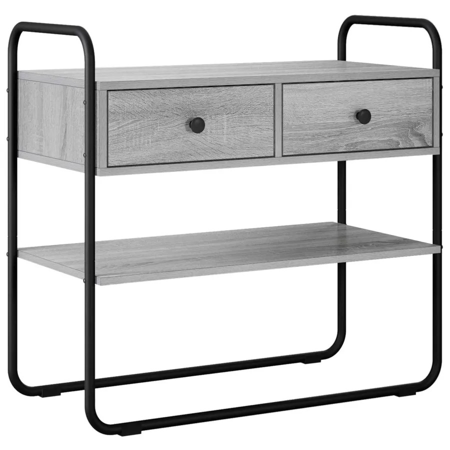 Table console Sonoma gris 100 x 40 x 75 cm Bois d'ingénierie - 2