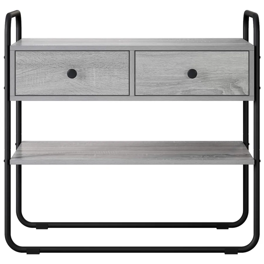 Table console Sonoma gris 100 x 40 x 75 cm Bois d'ingénierie - 5