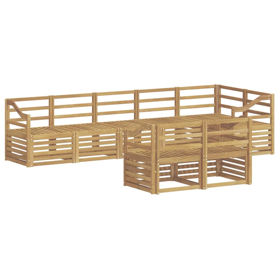 Ensemble de canapés d'extérieur 8 pcs Blanc 304 x 126,5 x 73 cm - 2