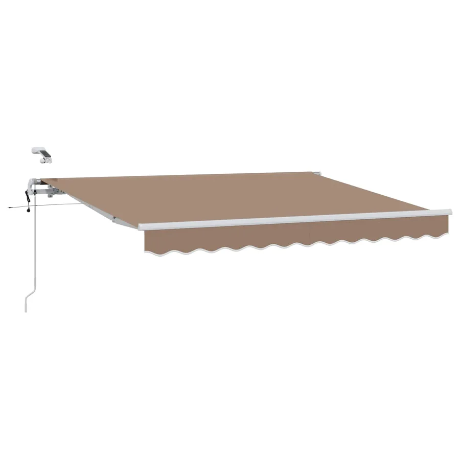 Auvent rétractable Taupe 600 × 350 cm Polyester - 2