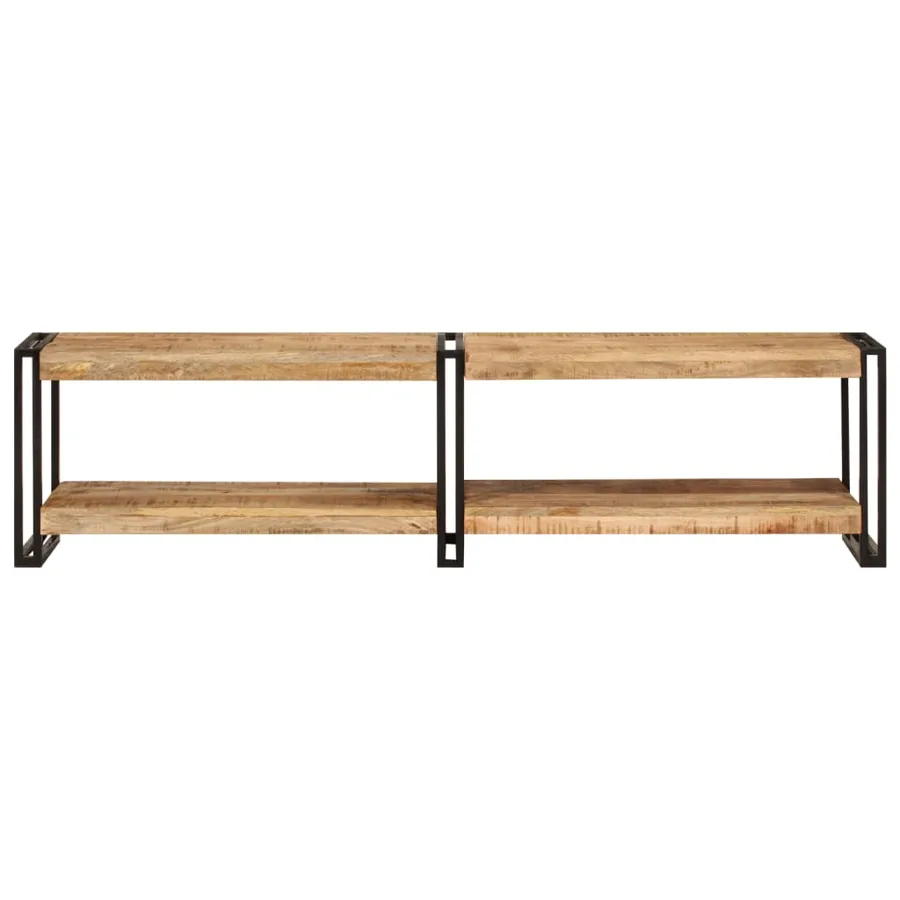 Meuble TV 160x30x40 cm bois massif de manguier - 2